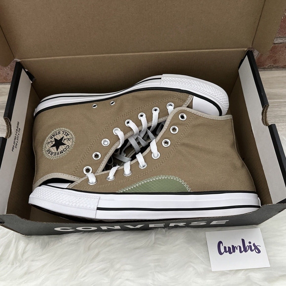 Converse Chuck Taylor All Star Sneakers Sizes M 9 / W 11 -Khaki A02792C NEW - Picture 11 of 11